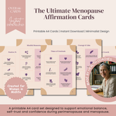 The Ultimate Menopause Affirmation Cards 66 Powerful Affirmations for Confidence, Self-Trust & Emotional Balance