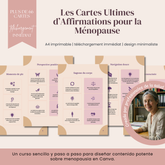 Les Cartes Ultimes d’Affirmations pour la Ménopause 66 affirmations puissantes pour la confiance, l’alignement intérieur & l’équilibre émotionnel