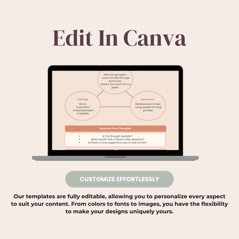 The Ultimate Menopause CBT Worksheets  32-Page Cognitive Behaviour Therapy Guide for Emotional Balance & Symptom Support