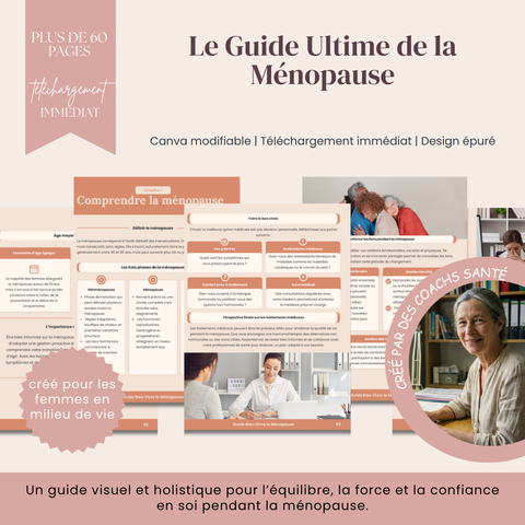 Le Guide Ultime de la Ménopause  Un guide visuel et holistique de 67 pages pour la force, l’équilibre & la confiance en soi