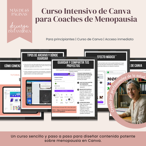 Curso Intensivo de Canva para Coaches de Menopausia