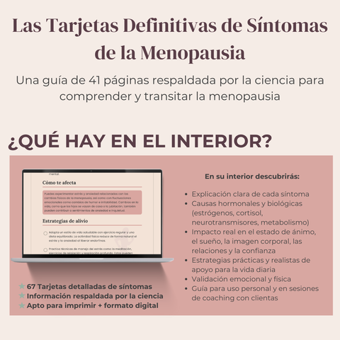 Las Tarjetas Definitivas de Síntomas de la Menopausia  Una guía científica de 41 páginas para comprender y atravesar la menopausia
