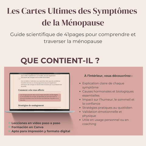 Les Cartes Ultimes des Symptômes de la Ménopause  Guide scientifique de 41 pages pour comprendre et traverser la ménopause