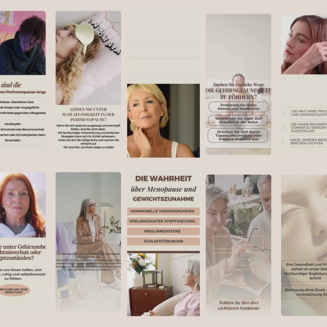 Das ultimative Perimenopause- & Menopause-Reels-Paket  50 bearbeitbare Kurzvideos für Aufklärung, Bewusstsein & echte Verbindung